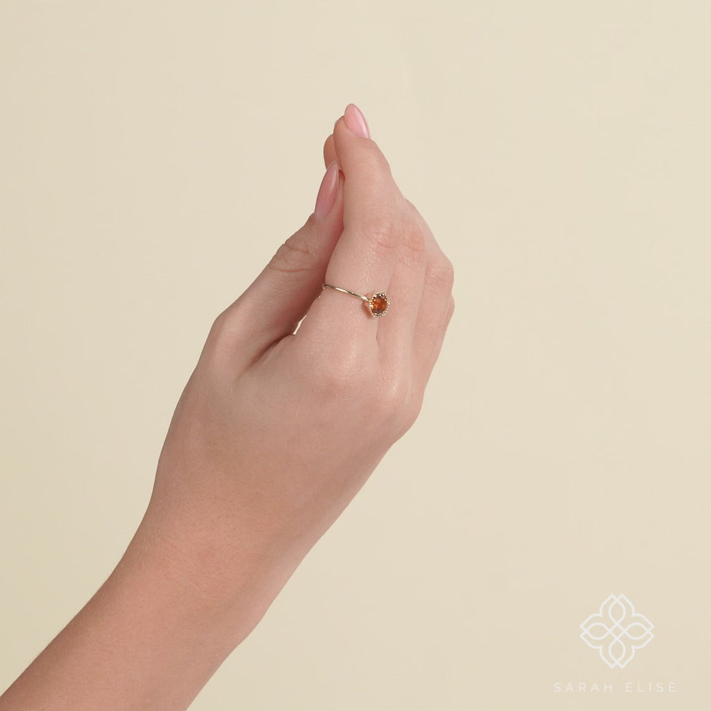 Handmade Statement Citrine Ring