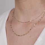Solid Gold Handmade Layering Chain Necklace