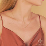 Diamond Gold Infinity sign Petite Pendant