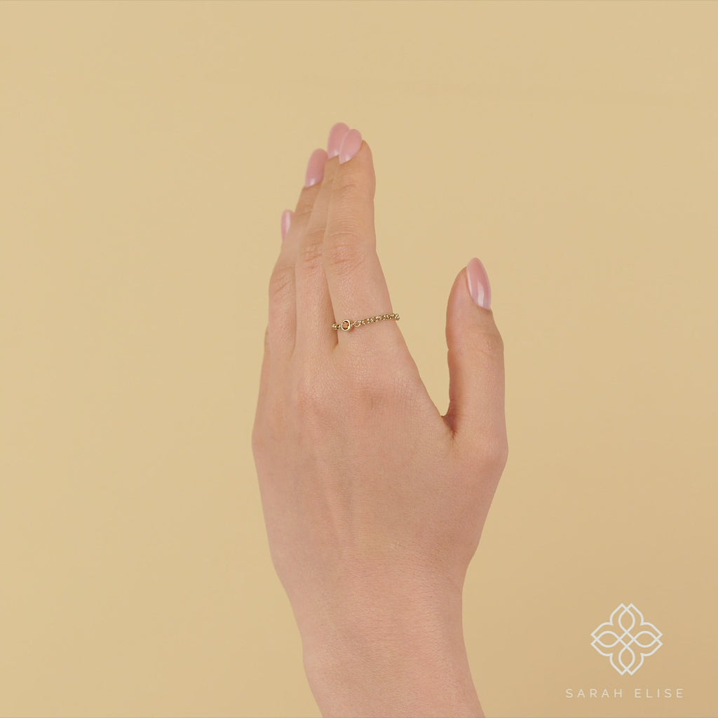 November Birthstone Citrine Ring