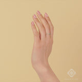 Dainty Emerald Engagement Ring with Diamonds