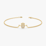 Petite Diamond Hamsa Bracelet