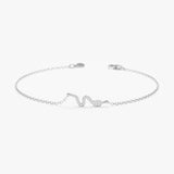 White Gold Diamond Snake Bracelet