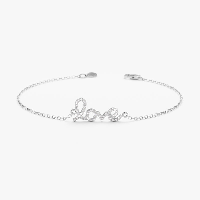 White Gold Diamond Love Bracelet