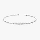 Handmade White Gold Diamond Bracelet