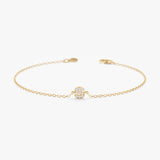 Mini Diamond Initial Bracelet