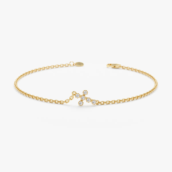 Diamond Cross Bracelet