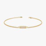 Small Diamond Bar Bracelet