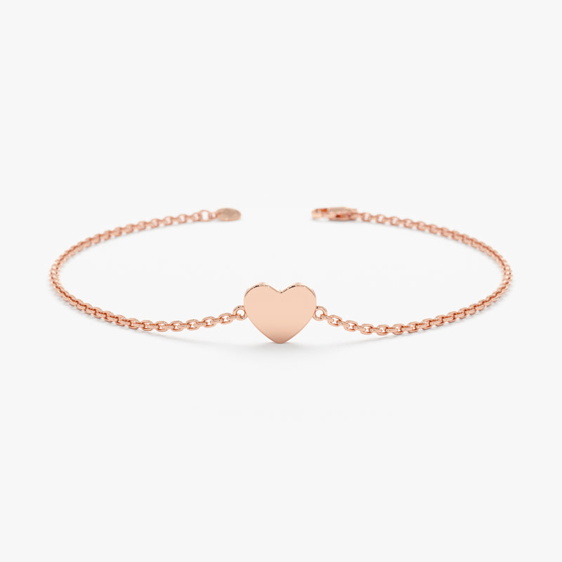 Petite Rose Gold Heart Bracelet