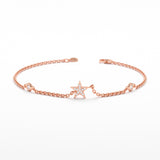 Rose Gold Diamond Star Bracelet 