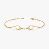 Diamond Handcuff Bracelet