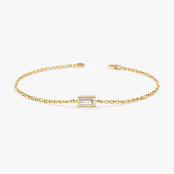 Dainty Diamond Baguette Bracelet