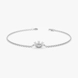 White Gold Diamond Evil Eye Bracelet