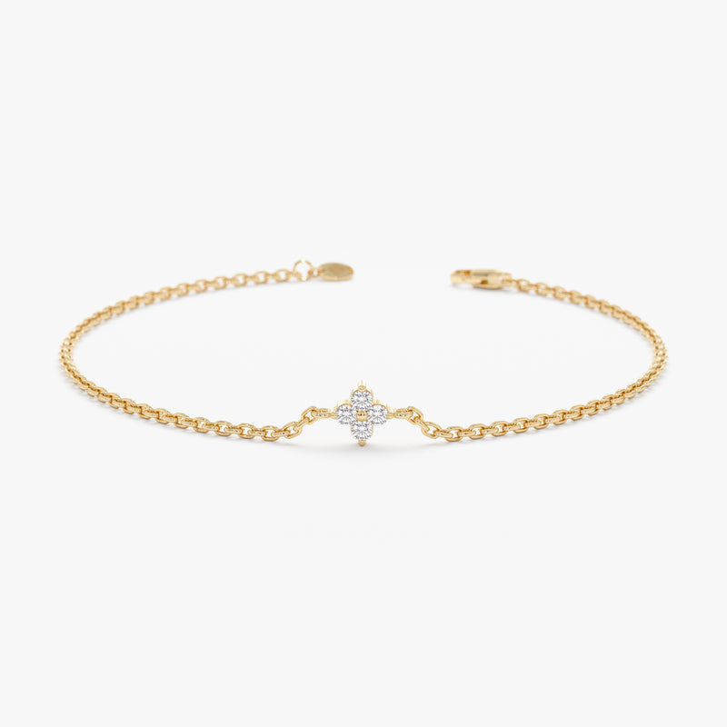 Diamond Clover Bracelet