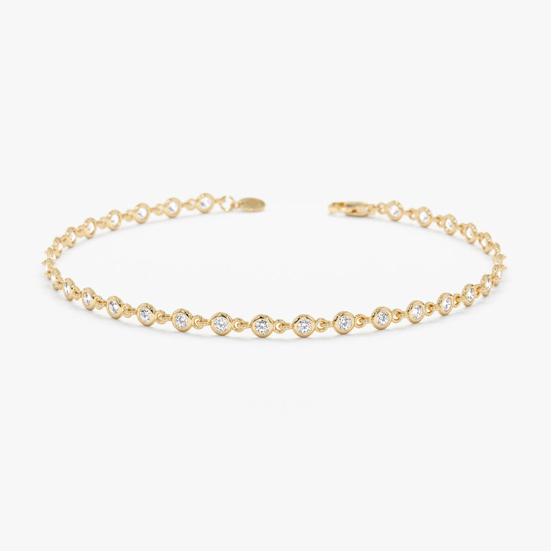 Diamond Bezel Tennis Bracelet