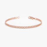 Rose Gold Miami Cuban Chain Bracelet