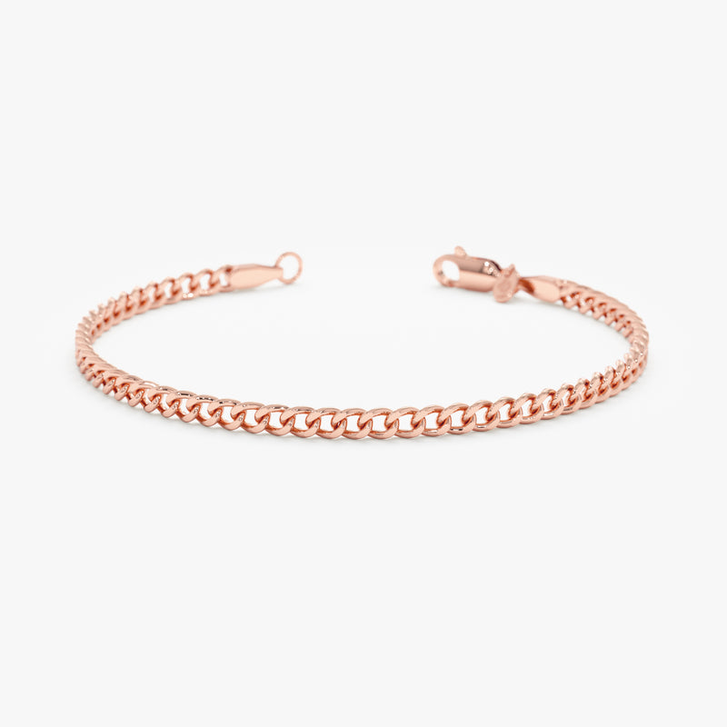 Rose Gold Miami Cuban Chain Bracelet