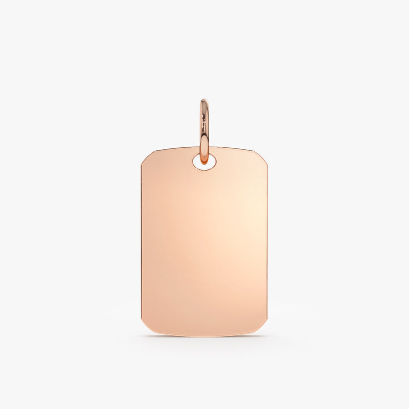 Rose Gold Custom Name Necklace Charm