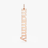 Rose Gold Name Necklace Charm