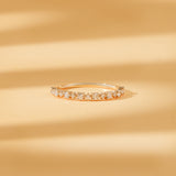 prong set diamond band