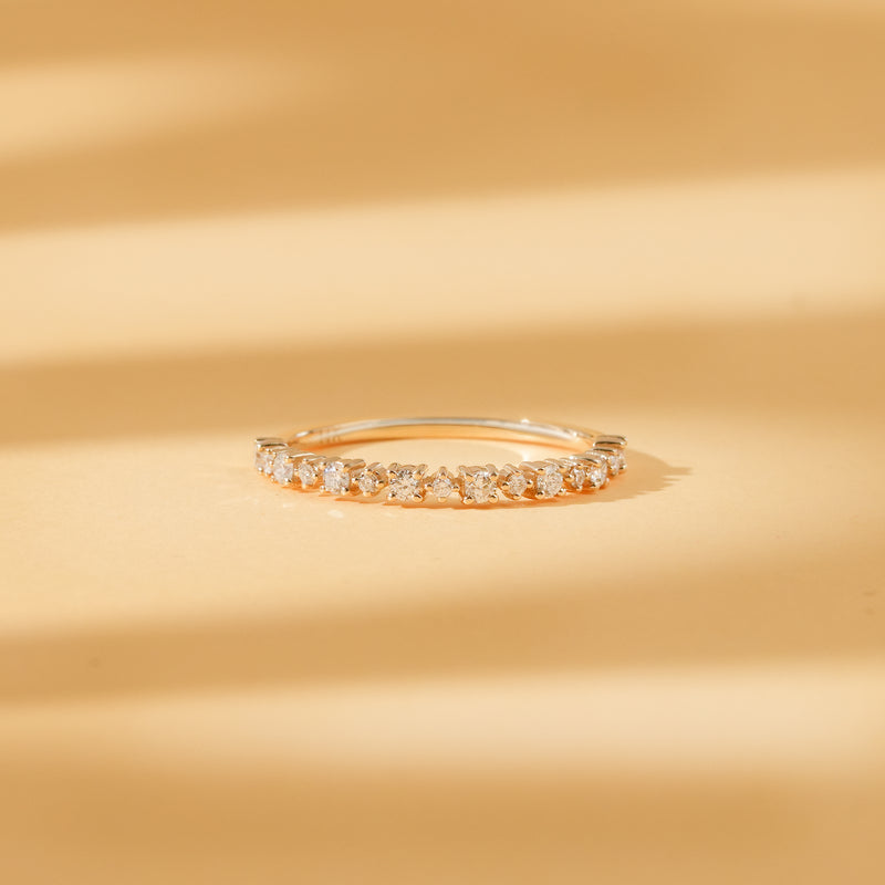 prong set diamond band