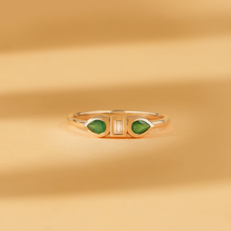 may and april birthstone ring