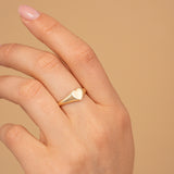 Handmade Solid Gold Signet Ring - SARAH ELISE