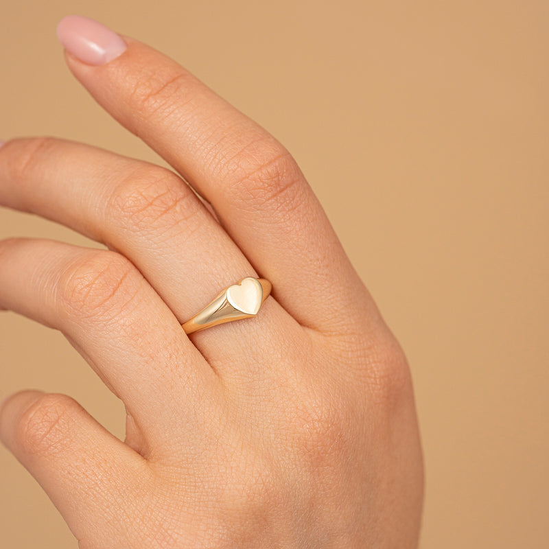 Handmade Solid Gold Signet Ring - SARAH ELISE