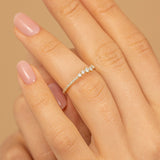 Cluster wedding band