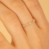 Handmade Diamond Alternating Setting Ring