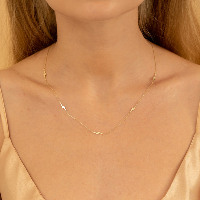 Multi Lightning Bold Necklace