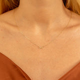 Pave Diamond infinity symbol Gold Pendant