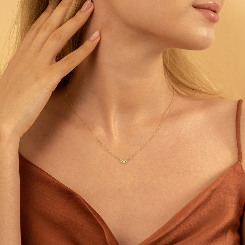 Diamond Evil Eye Pendant