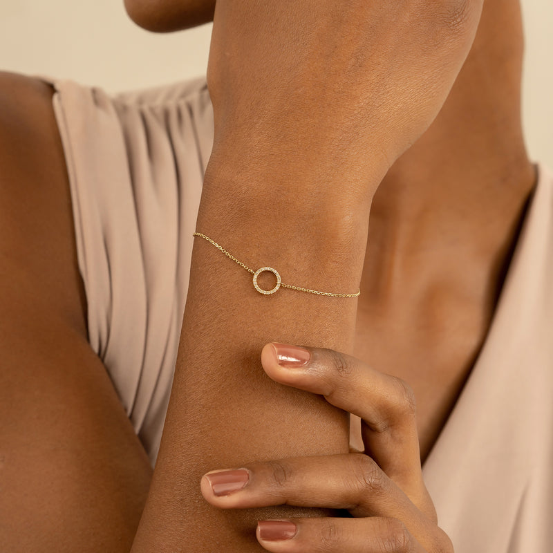 Solid Gold Diamond Bracelet