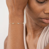 Dainty Love Bracelet with Diamonds