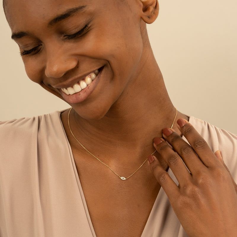 Minimalist Evil Eye Necklace