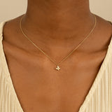 Diamond Butterfly Necklace
