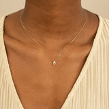 Diamond and Sapphire Hamsa necklace