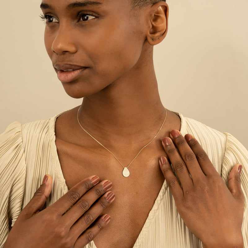 Diamond Pear Shape Necklace