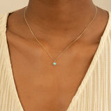 Natural Turquoise Stone Gold Pendant