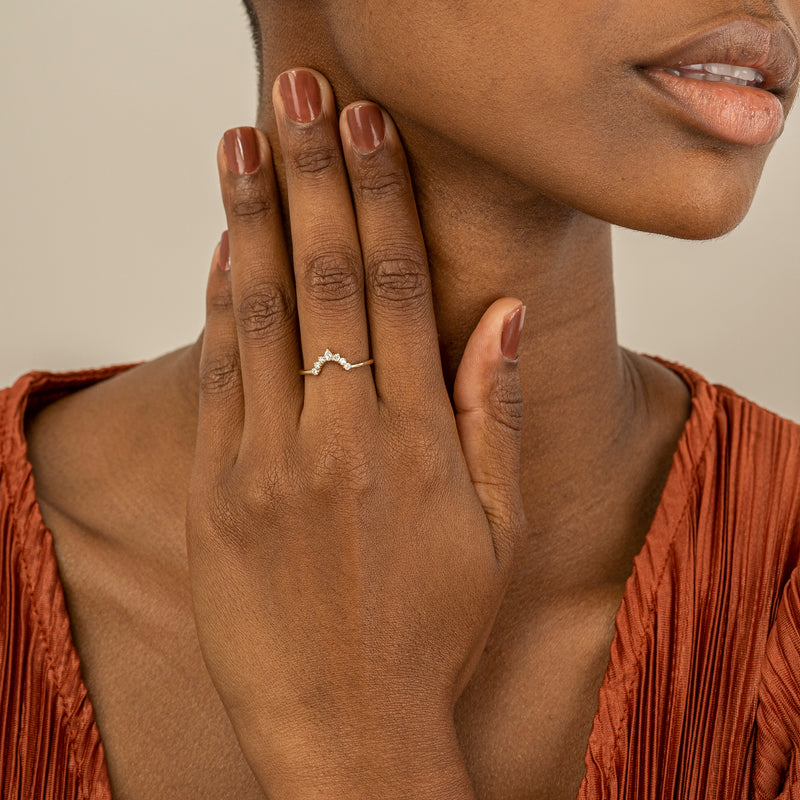Minimalist Gold Diamond Ring