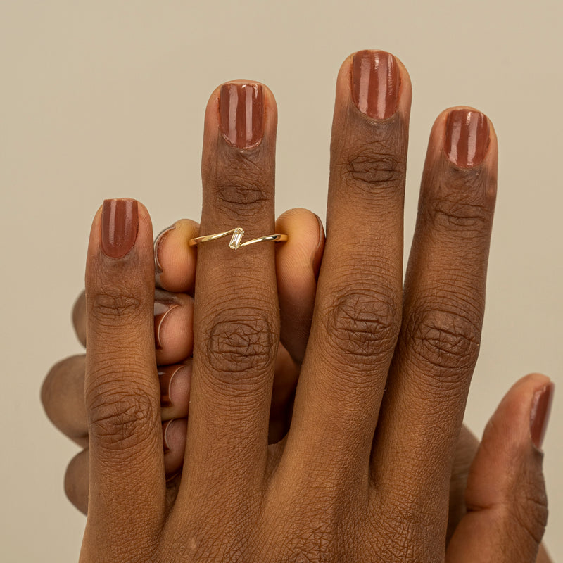 Minimalist Baguette Diamond Ring
