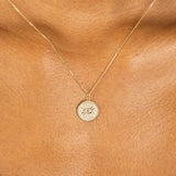 Solid Gold Lucky Eye pendant Necklace