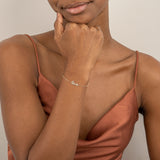 Petite Natural Diamond Love Bracelet