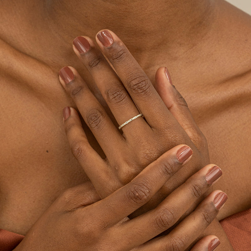 Solid Gold Handmade Diamond Ring