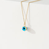 Minimal Evil Eye charm Necklace