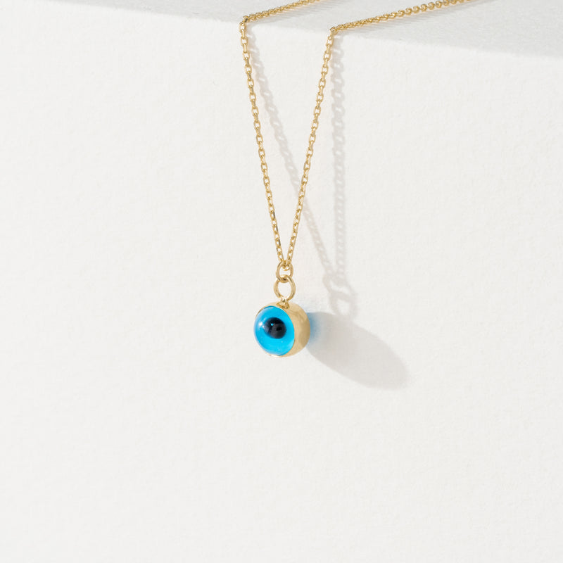 Minimal Evil Eye charm Necklace