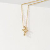 Dainty Diamond Cross Necklace