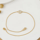 Disc Bracelet with Diamonds