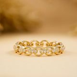 Linked Chain Diamond Ring